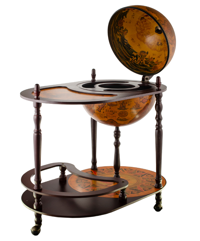 Глобус-бар напольный сфера 42см, 81*51*91 со столом
