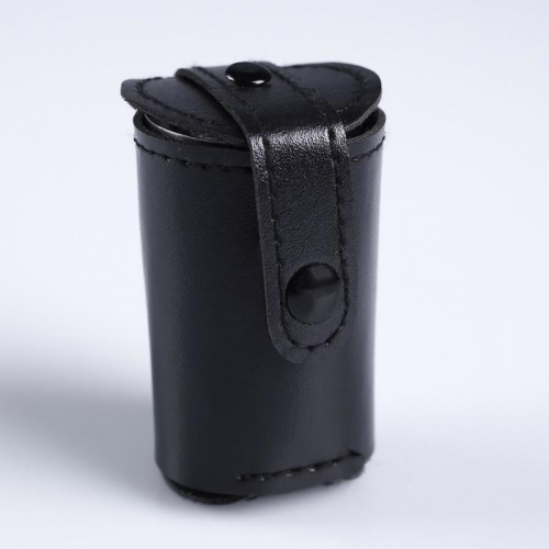 Набор рюмок в черном чехле из экокожи (4шт) 30мл