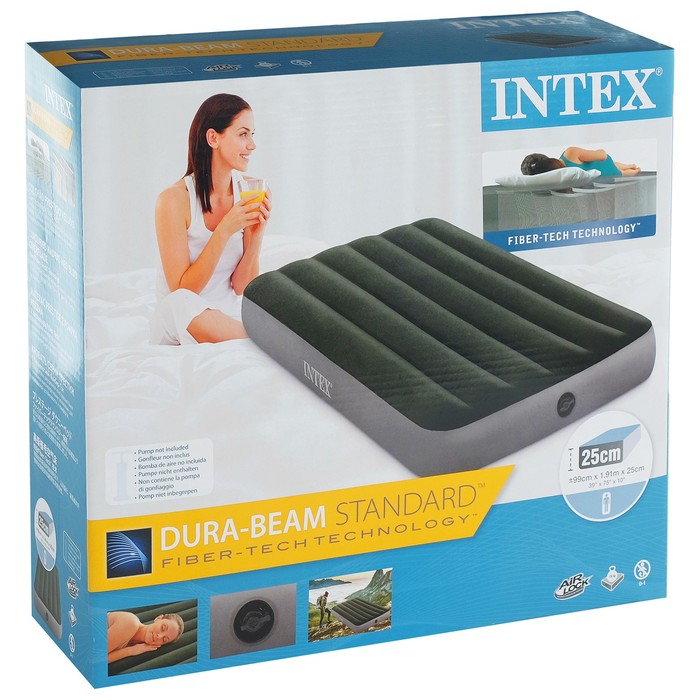 Матрац надувной INTEX 191*99*25 Dura-Beam Twin