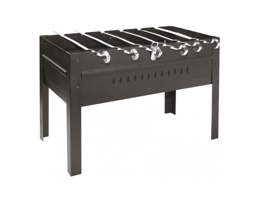 Мангал-дипломат+6 шампуров+решетка+сумка  кор. покрытие