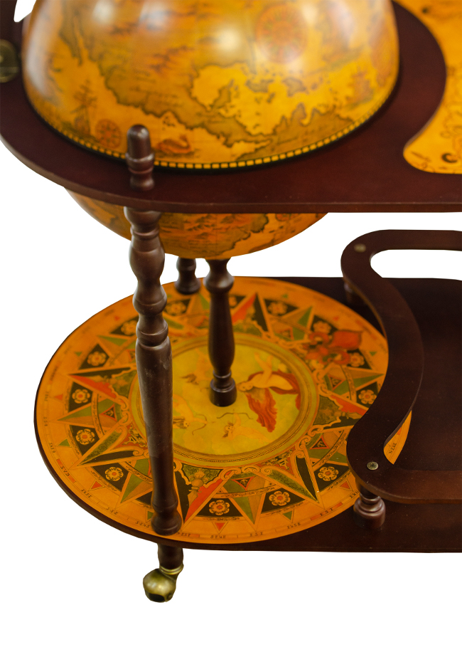 Глобус-бар напольный сфера 42см, 81*51*91 со столом