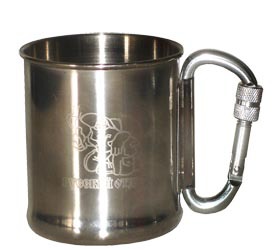 Кружка 150мл нерж. сталь ручка-карабин